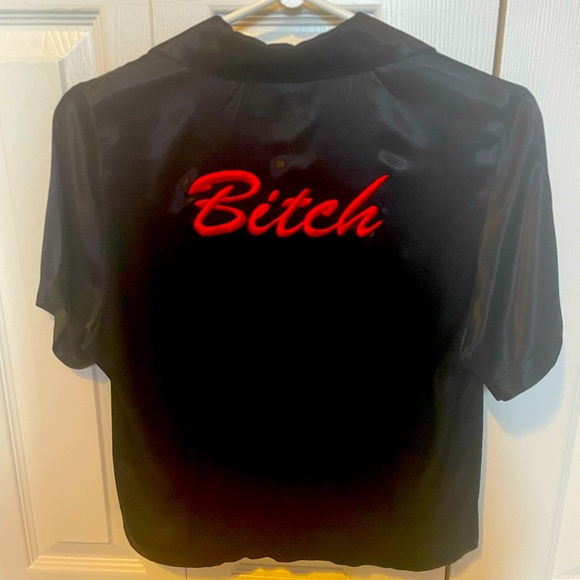 Tops - ‘B*tch’ Satin Top